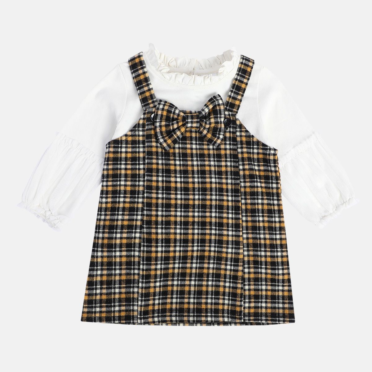 Girls Multicolor Pack Of 2 Pinny Set