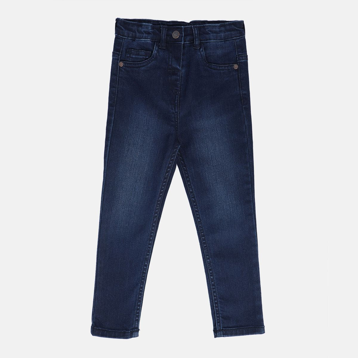 Girls Dark Blue Pack Of 1 Denim Pant