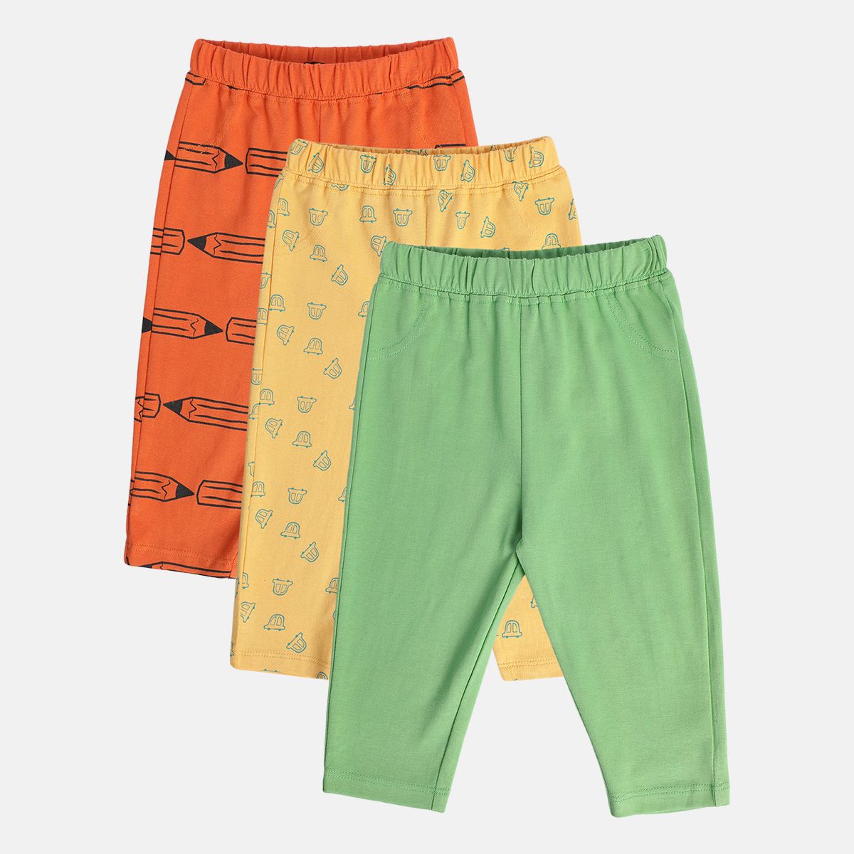 Boys Multicolor Pack Of 3 Knit Bottom