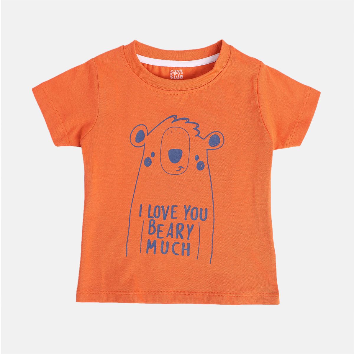 Boys Orange Pack Of 1 T-Shirt