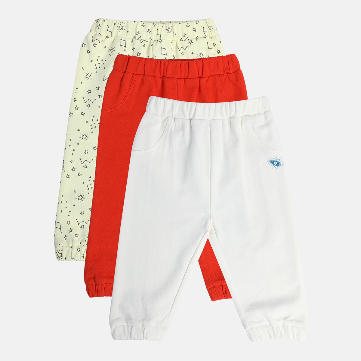 Boys Multicolor Pack Of 3 Knit Bottom