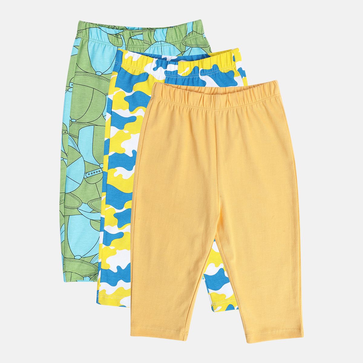 Boys Multicolor Pack Of 3 Knit Bottom