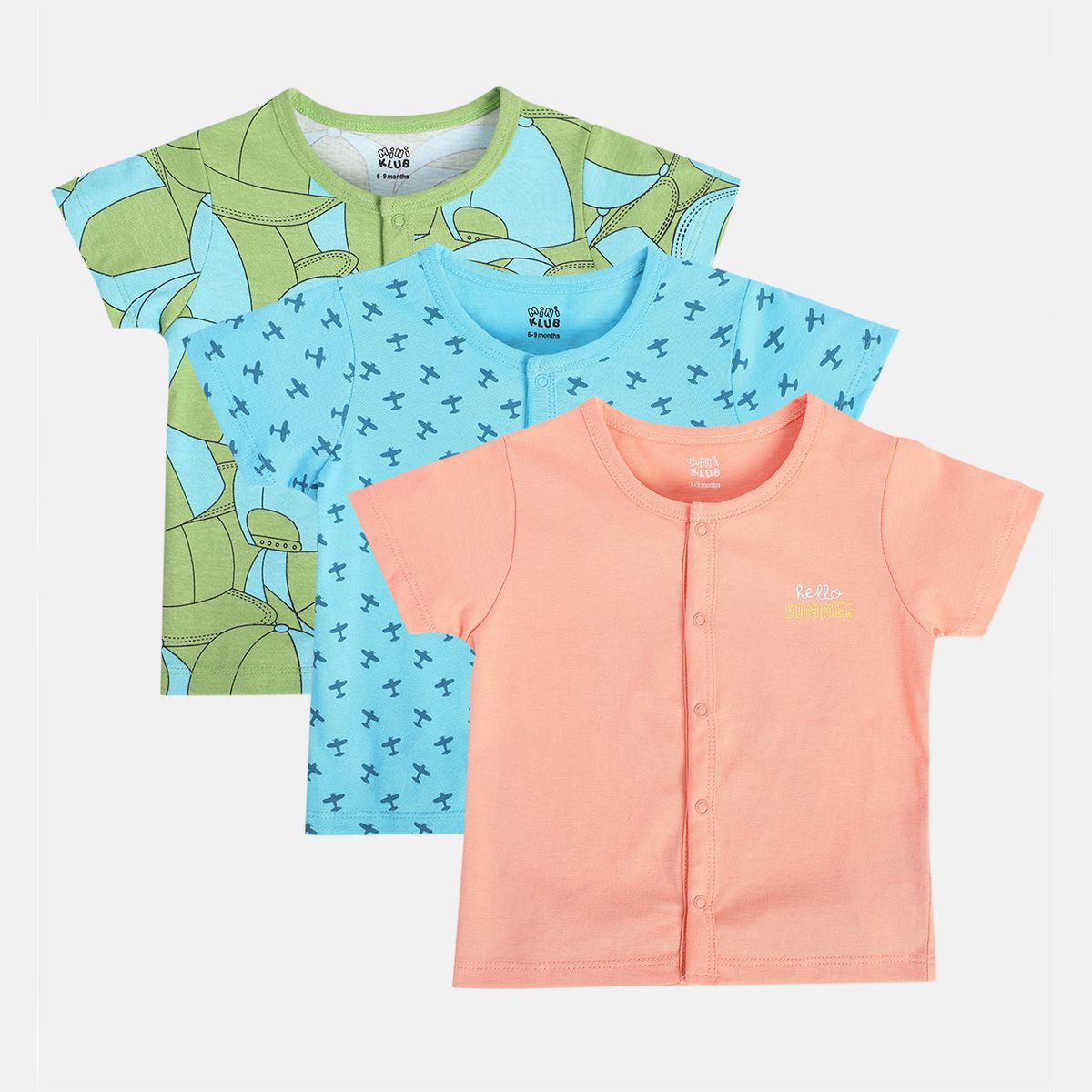 Boys Multicolor Pack Of 3 Front Open Vest