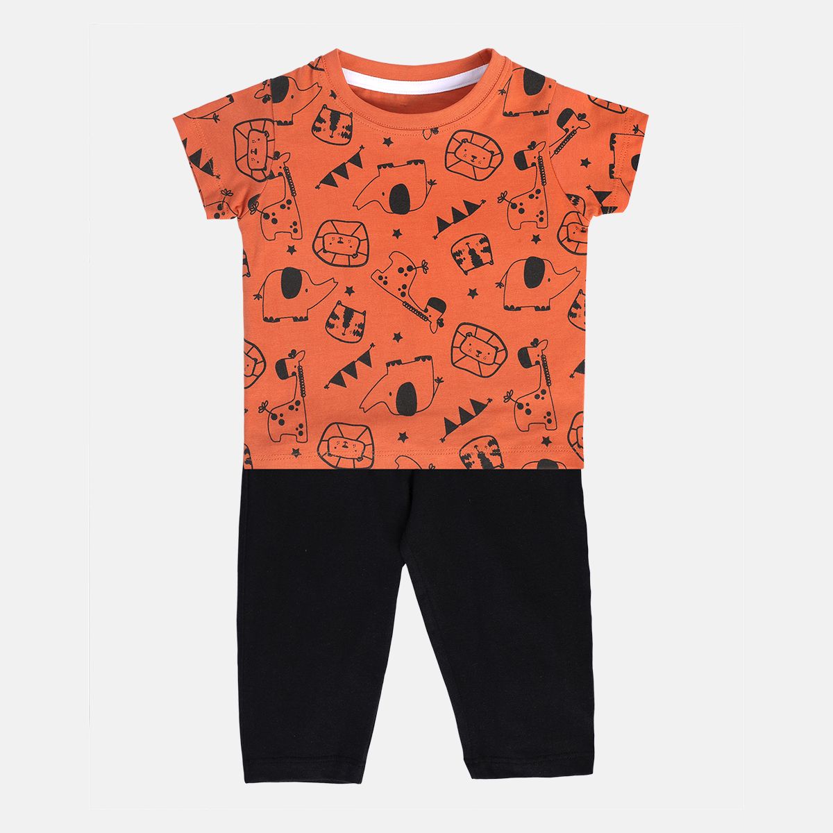 Boys Multicolor Pack Of 2 Top And Bottom