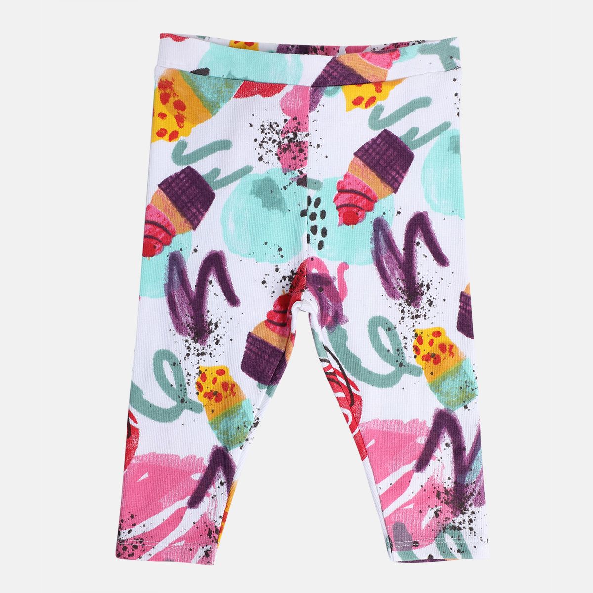 Girls White Pack Of 1 Legging