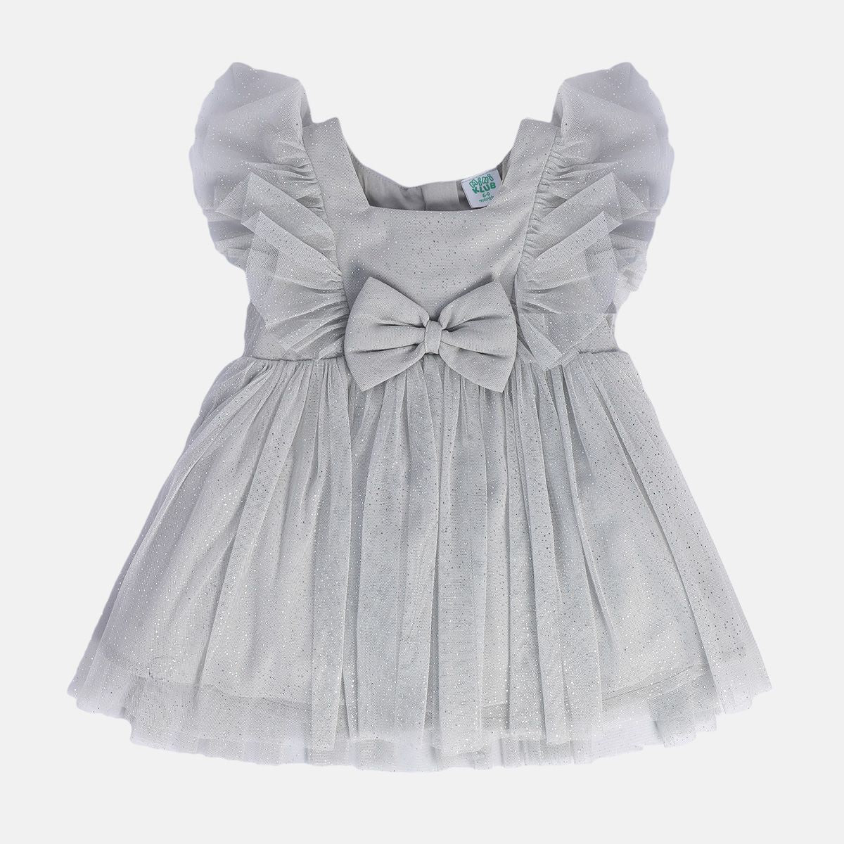 Girls Grey Pack Of 1 Dress