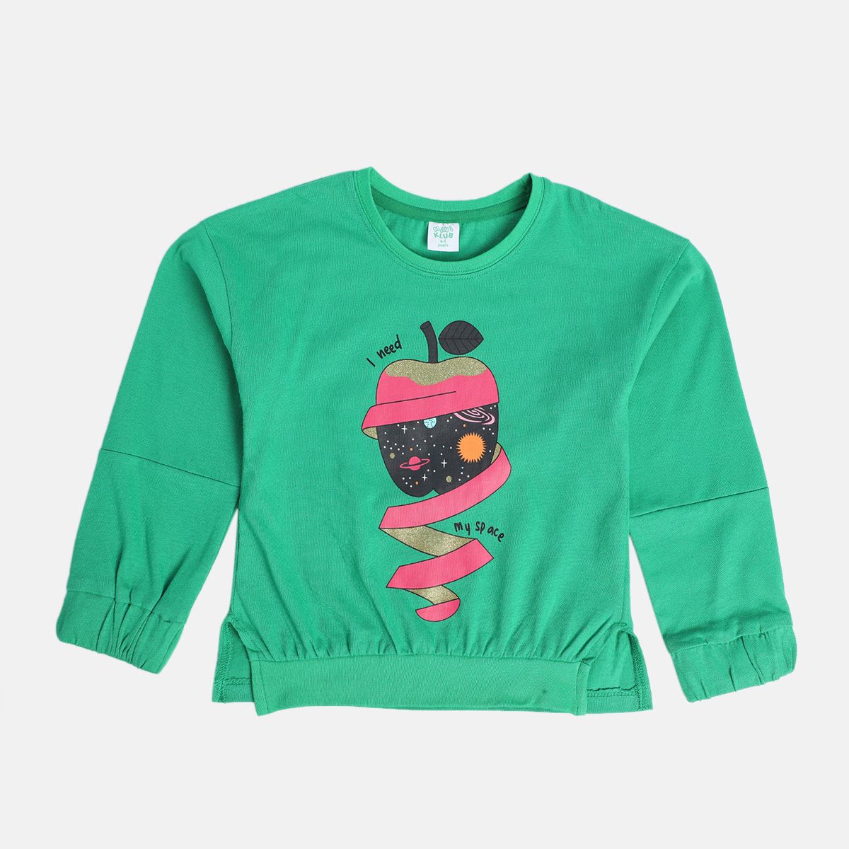 Girls Green Pack Of 1 Knit Top