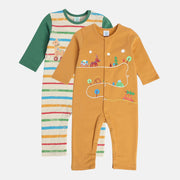 Boys Multicolor Pack Of 2 Romper