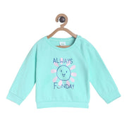Pack of 1 knit sweat shirt - turquoise for 3-6 Months