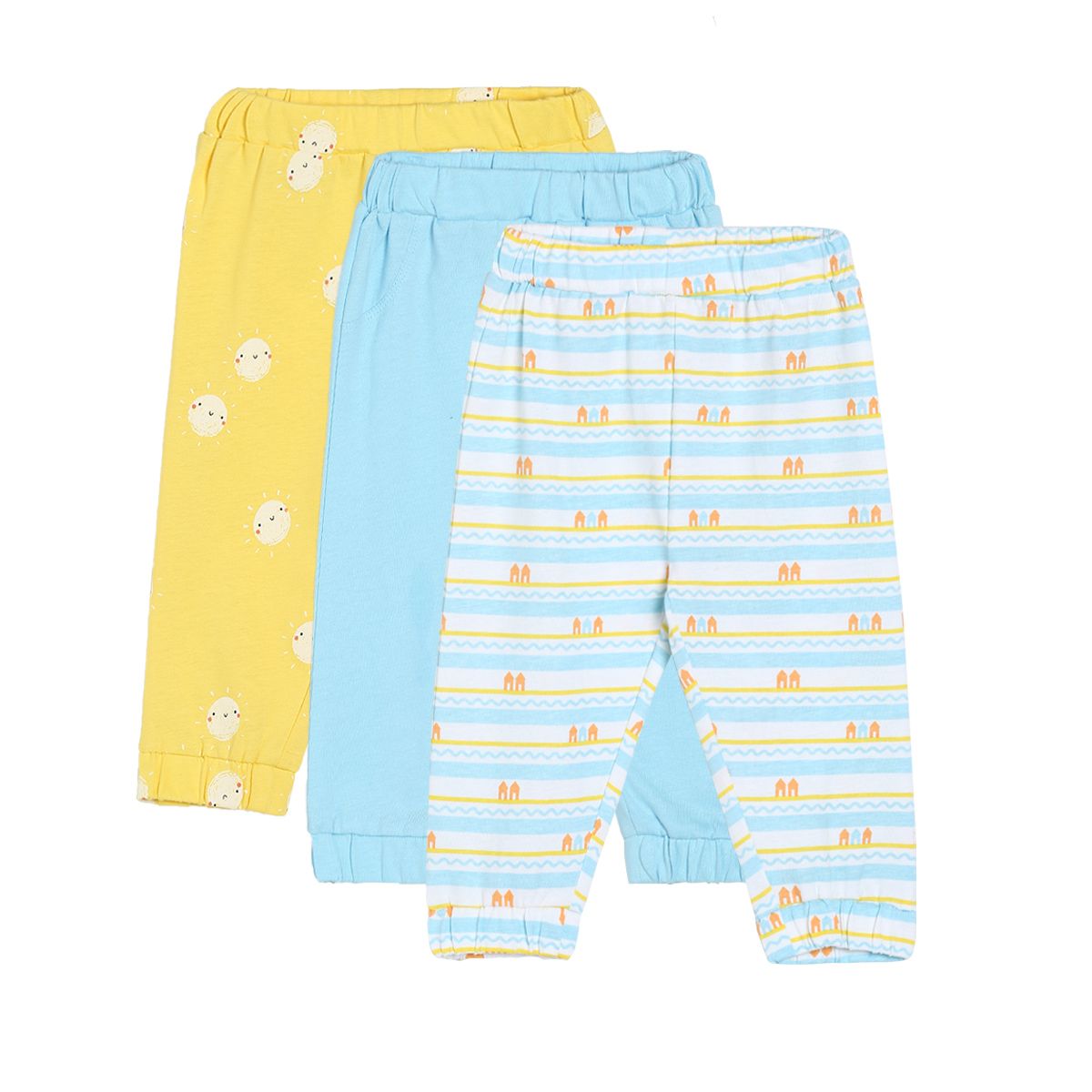 Boys Multicolor Pack Of 3 Knit Bottom