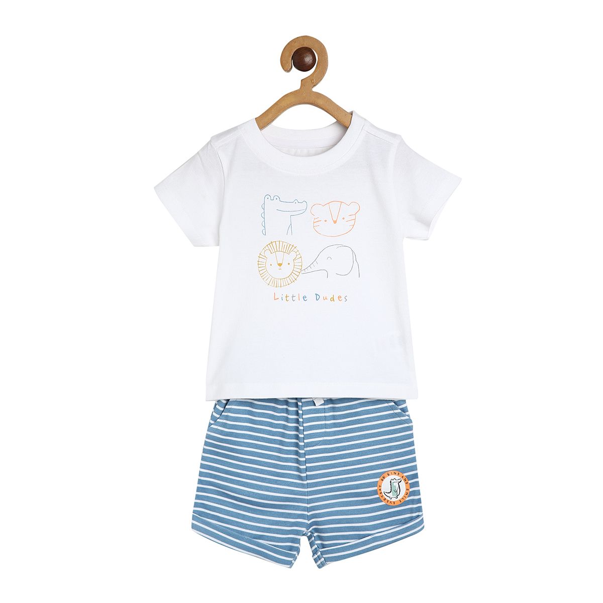 Boys White T-Shirt And Bottom