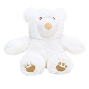 Baby Unisex White Polyester Teddy Bear Soft Toy Pack of 1 Embroidered Details Everyday Play