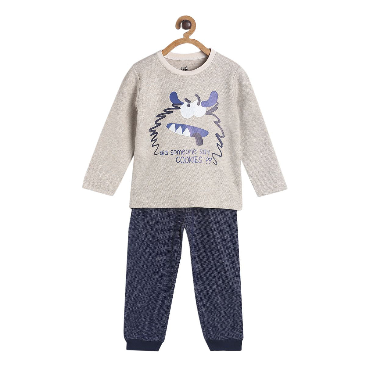 Pack of 2 t-shirt and bottom - beige for 3-6 Months