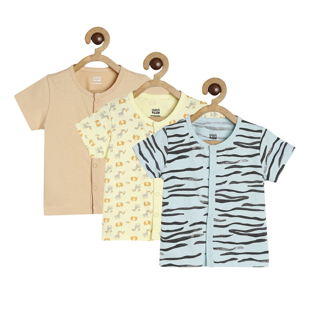 Boys Multicolor Pack Of 3 Front Open Vest