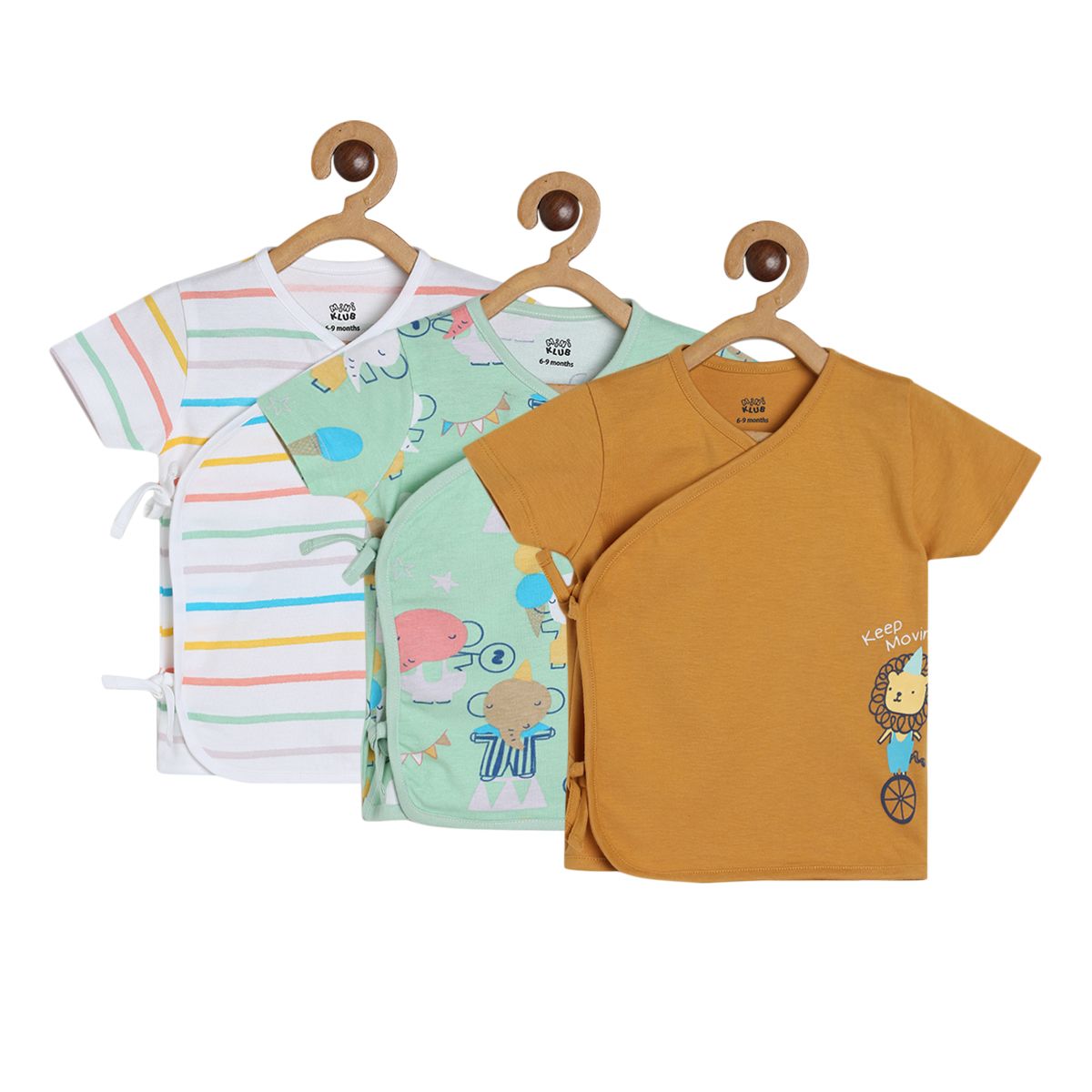 Boys Multicolor Pack Of 3 Front Open Vest
