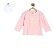 Pack of 2 knit top - baby pink for 0-3 Months