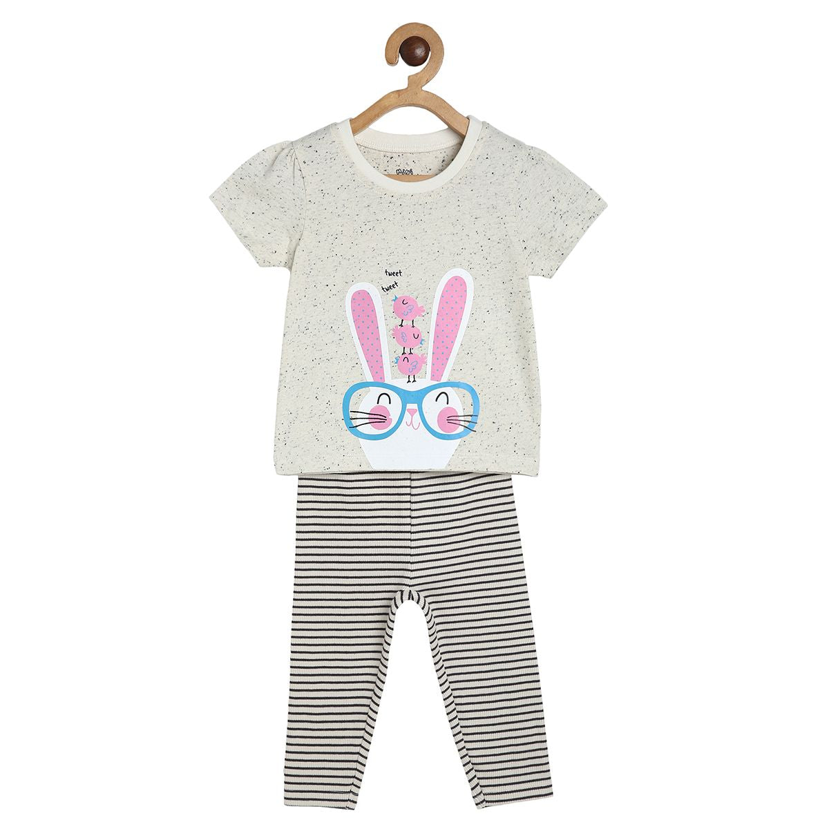 Girls Multicolor Pack Of 2 Top And Legging