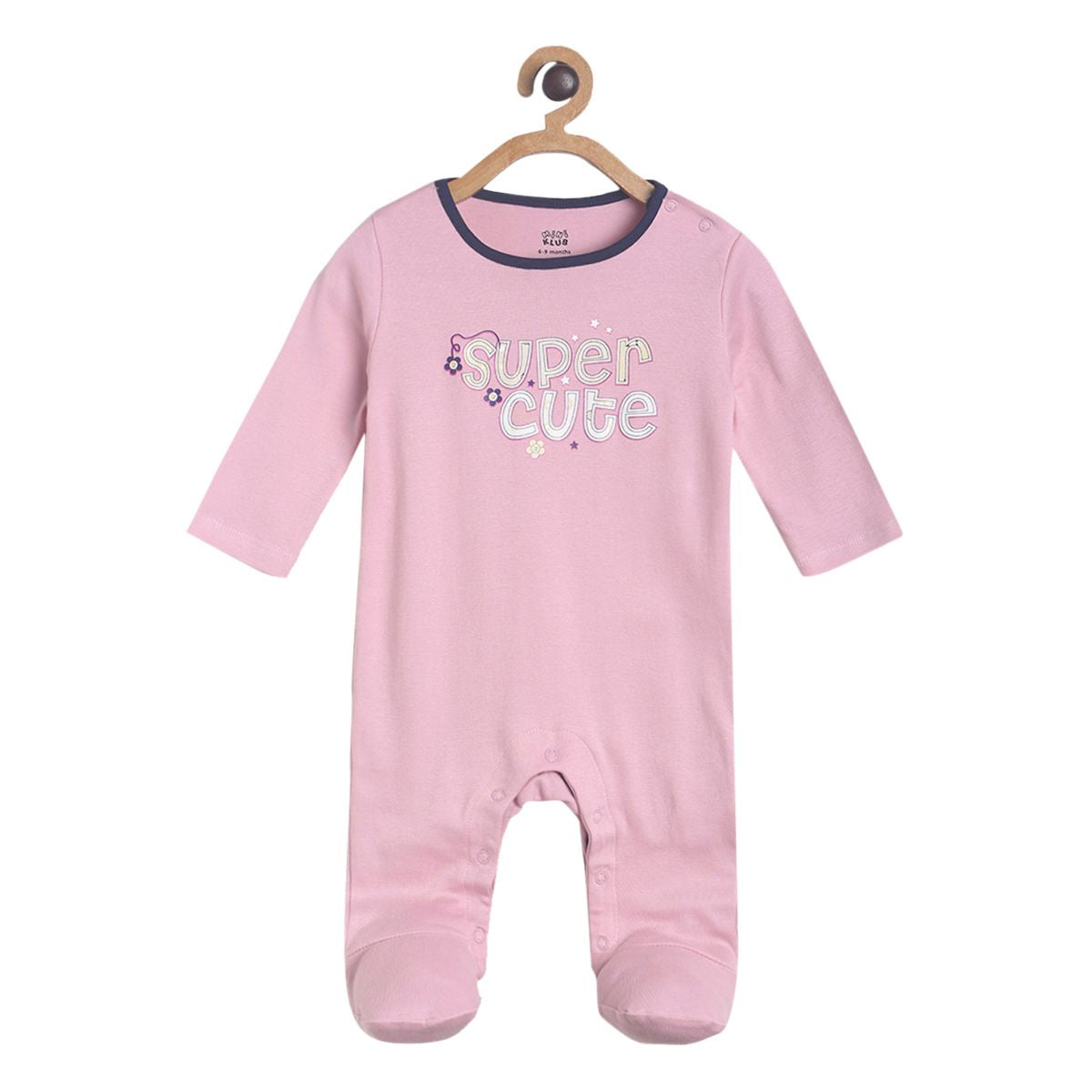 Pack of 1 sleepsuit - pink for New Born
