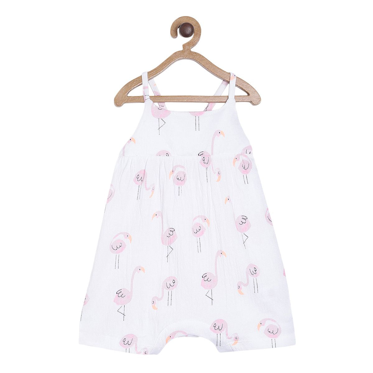 Pack of 1 dungaree - white for New Born