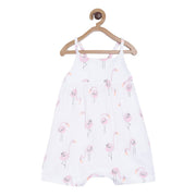 Pack of 1 dungaree - white for New Born