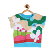 Girls Peach Knit Top