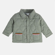 Boys Cotton Full Sleeves Solid Jacket - Grey