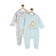 Boys Multicolor Pack Of 2 Sleep Suit