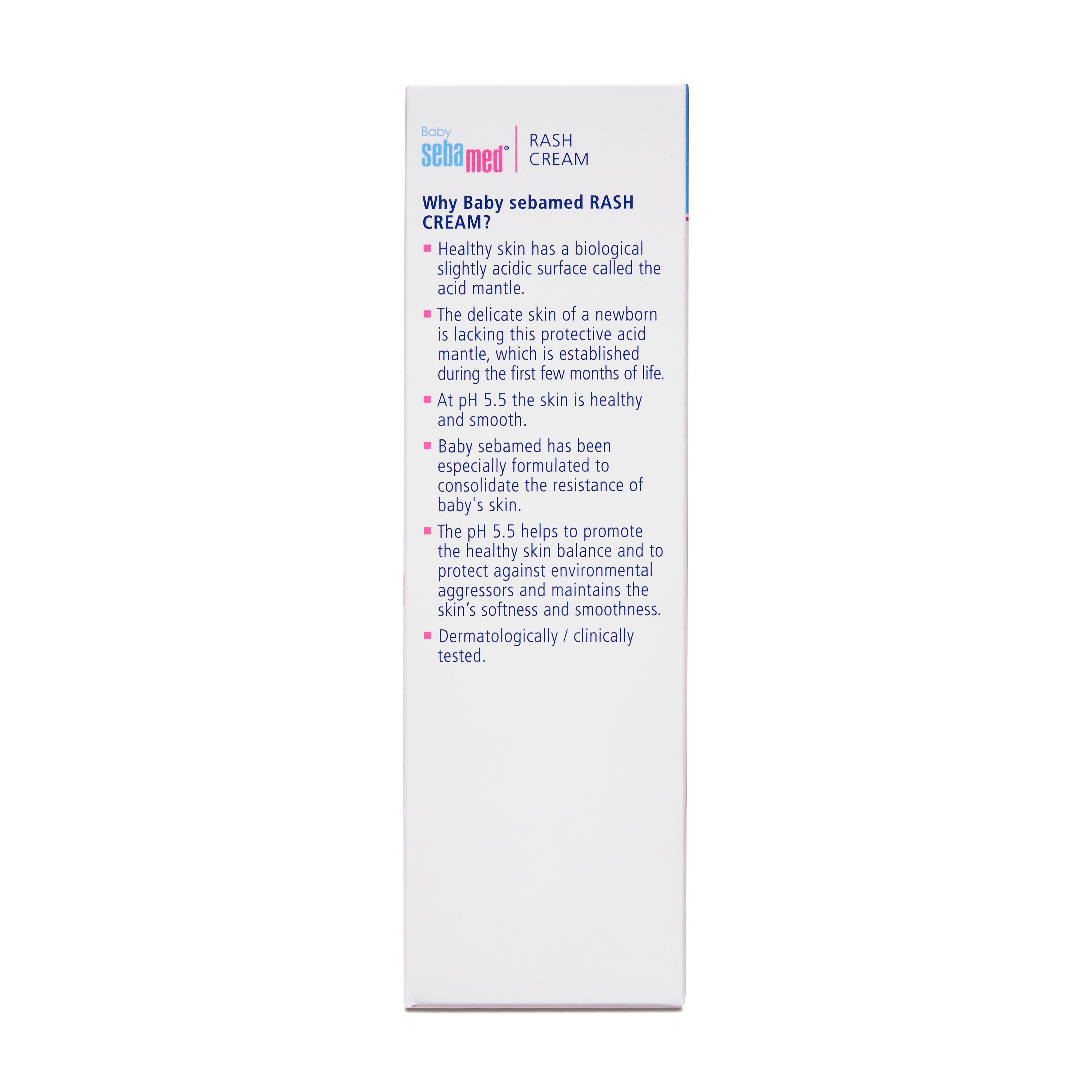 Baby White Rash Cream 100 ml with Panthenol for Daily Diaper Rash Care