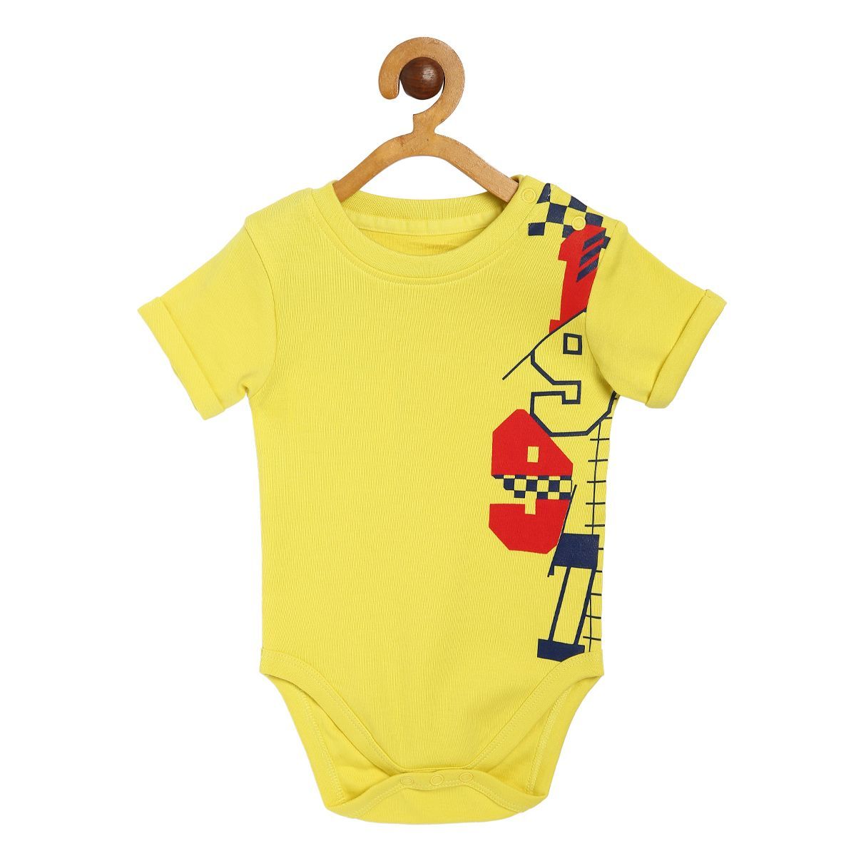 Boys Yellow Bodysuit and Knit Bottom