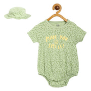 Boys Green Pack Of 2 Body Suit