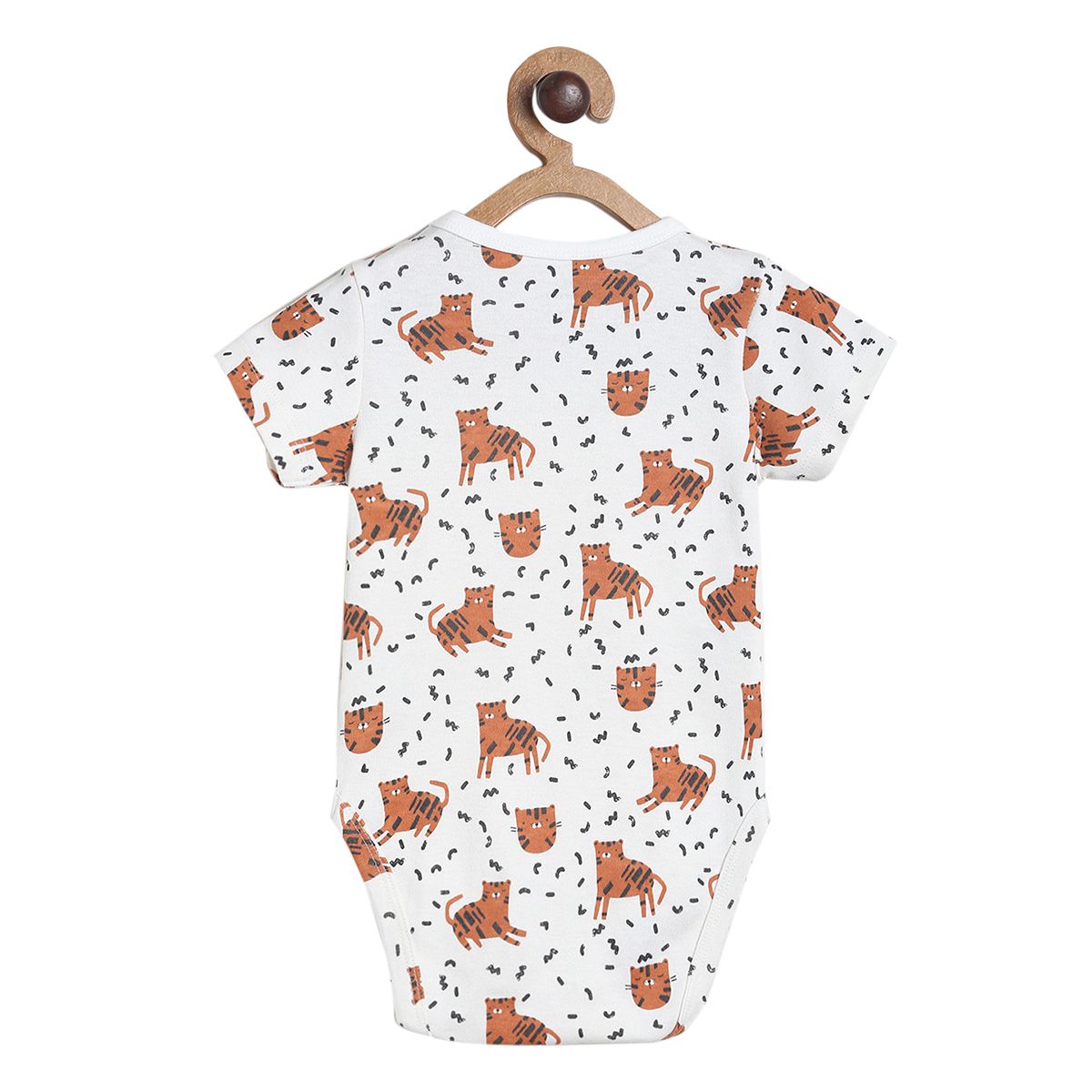 Boys Brown Pack Of 1 Body Suit