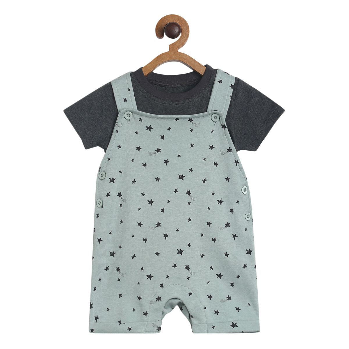 Boys Marshmallow Pack Of 2 Dungaree Set