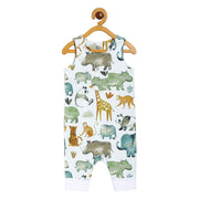 Boys White Pack Of 1 Romper