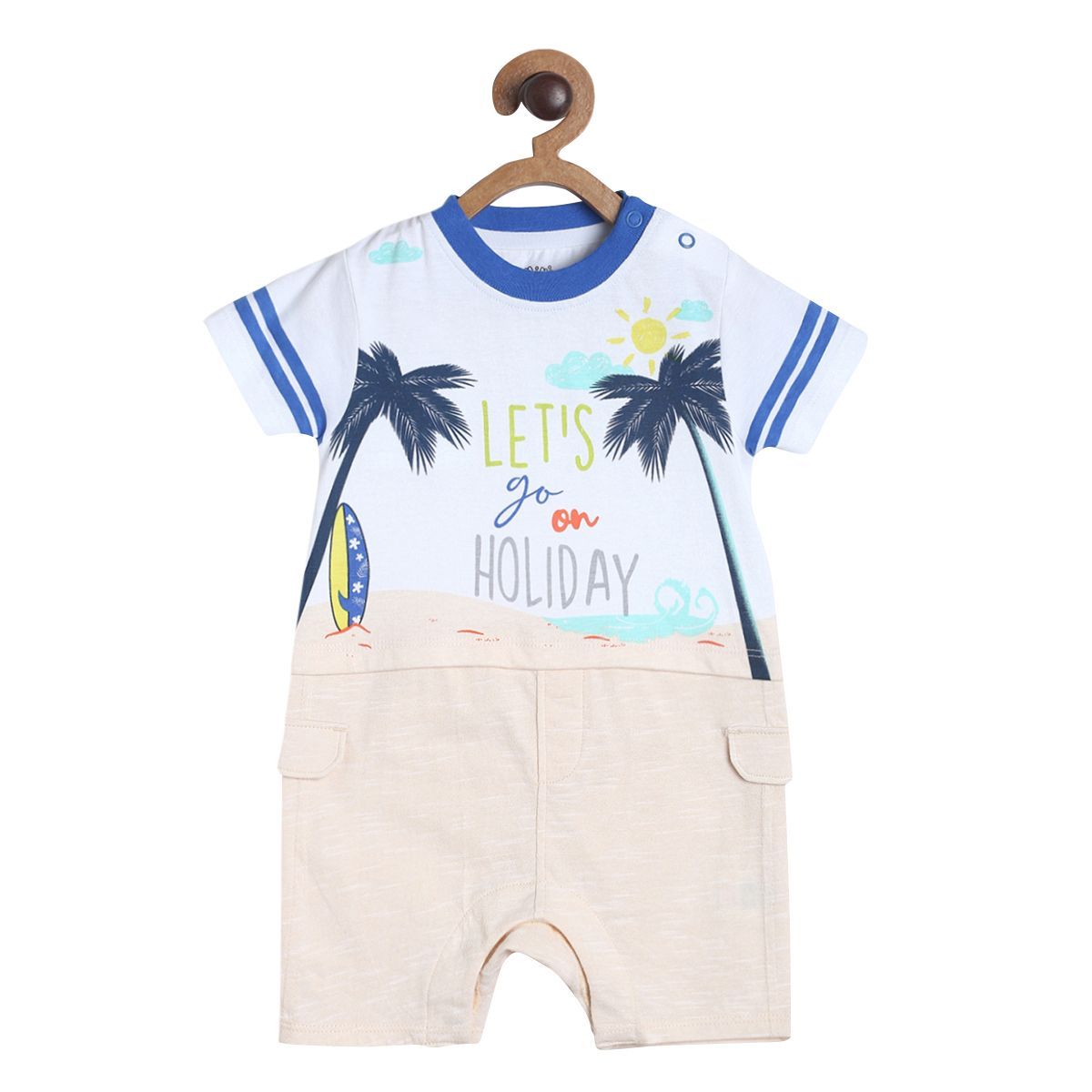 Boys Multicolor Pack Of 1 Romper