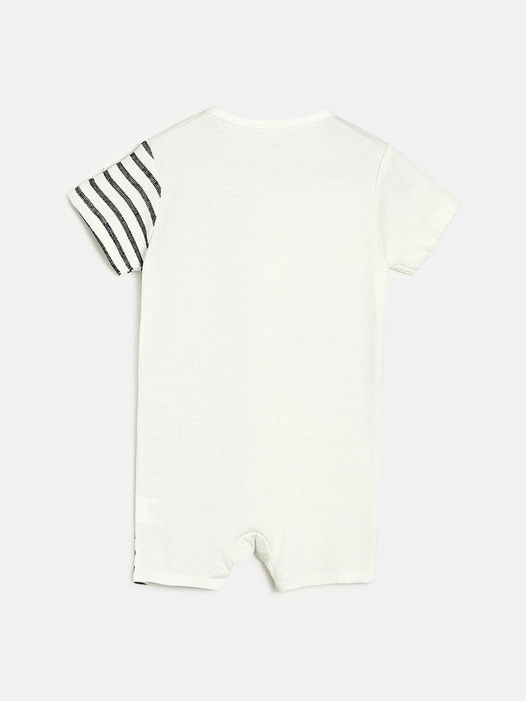 Boys White Rompers