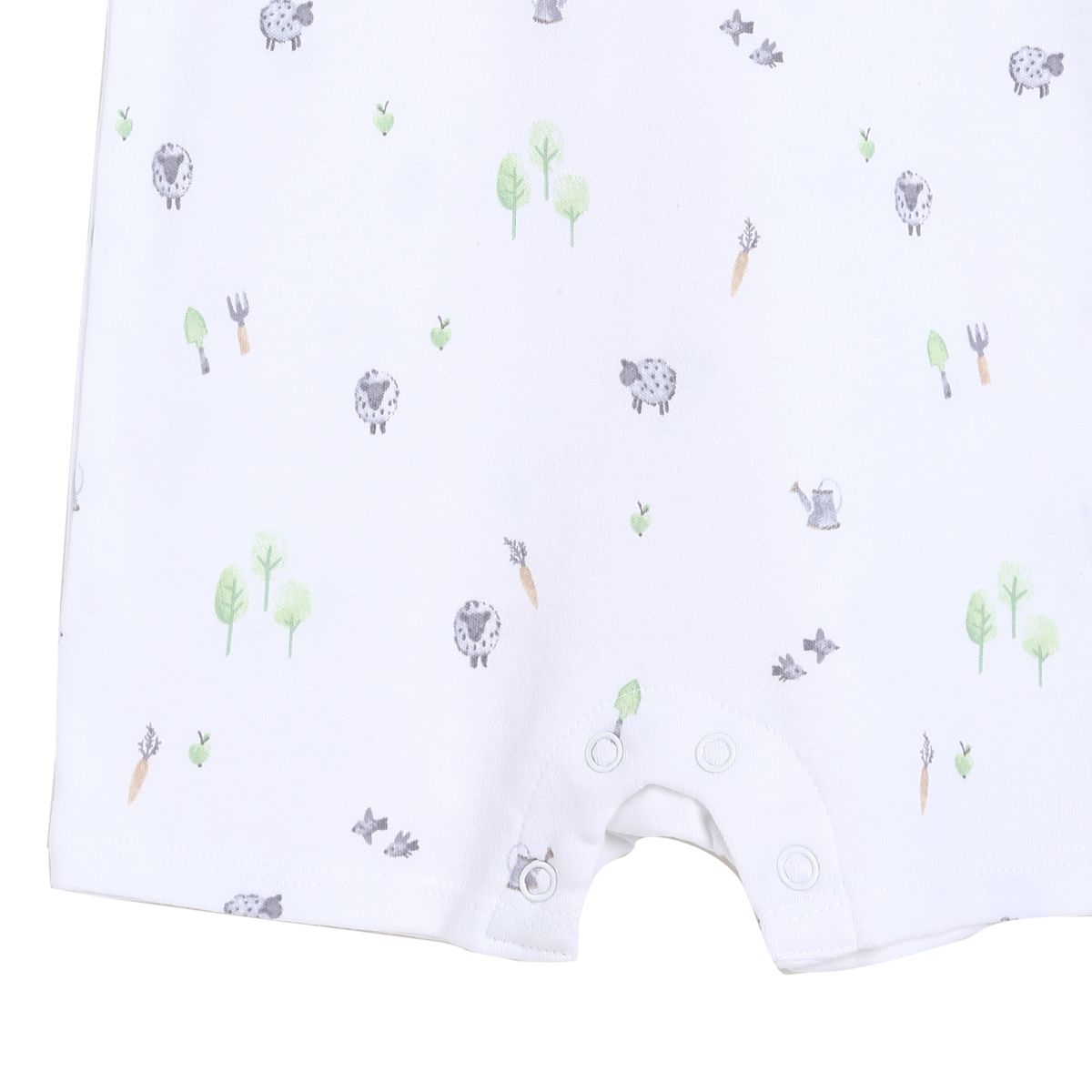 Boys White Pack Of 1 Romper
