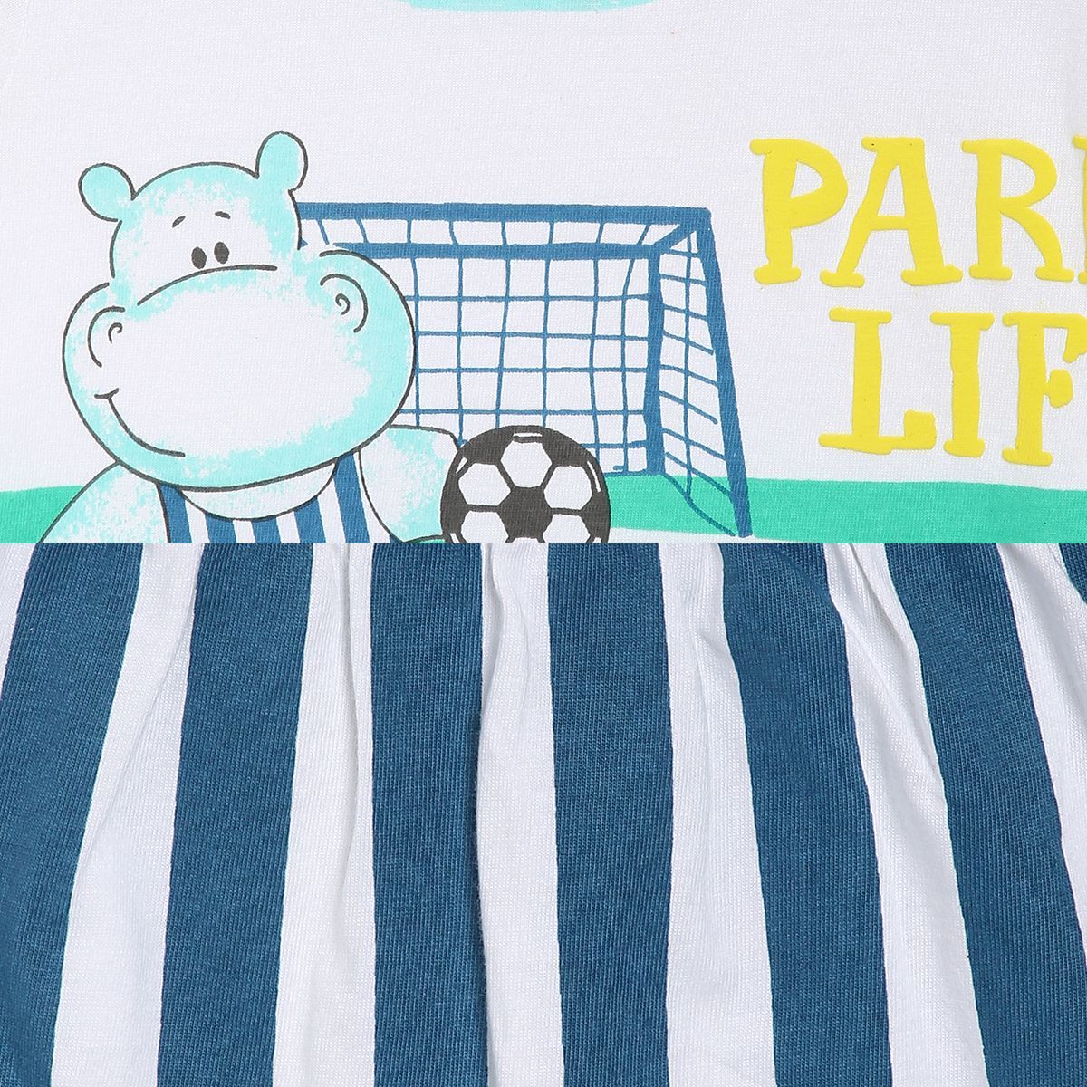 Boys White T-Shirt and Knit Bottom