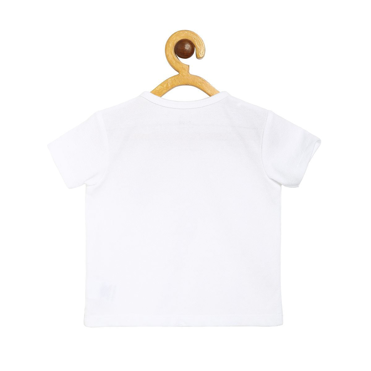 Boys White T-Shirt and Knit Bottom