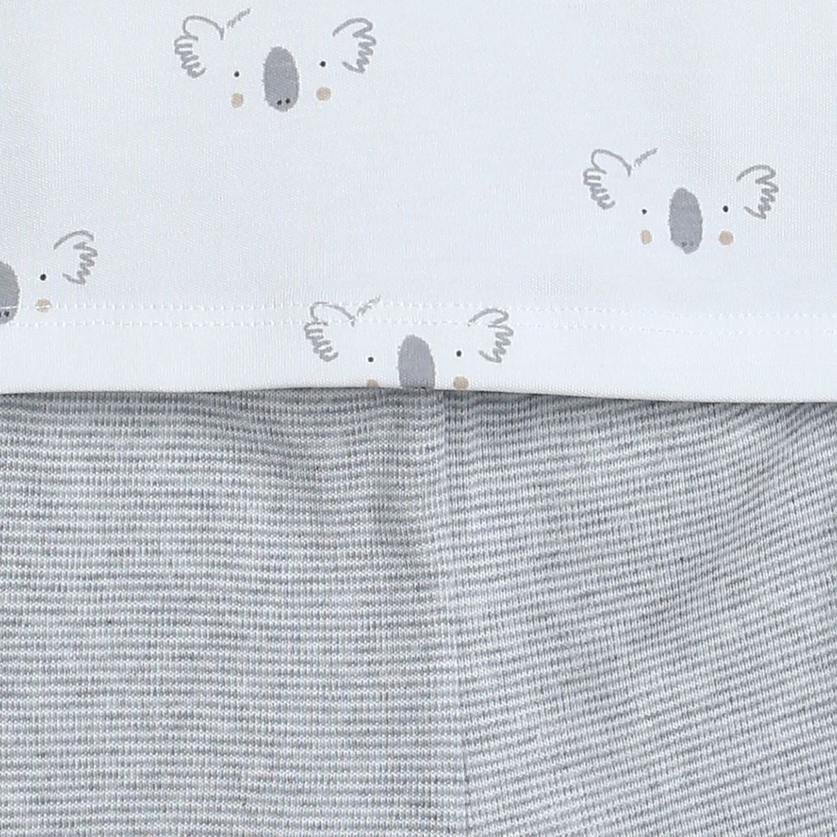 Boys Grey Pack Of 2 T-Shirt And Bottom