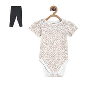 Girls Grey Pack Of 2 Body Suit And Bottom