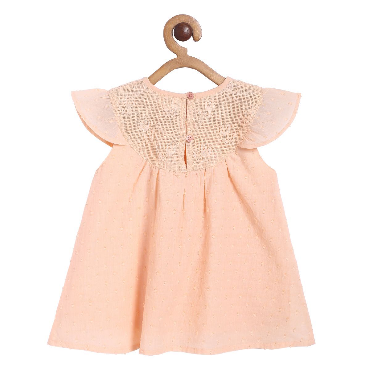 Girls Peach Pack Of 2 Dress