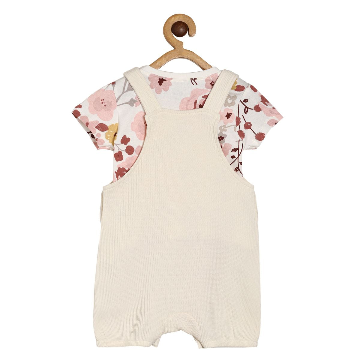 Girls Multicolor Pack Of 2 Dungaree Set