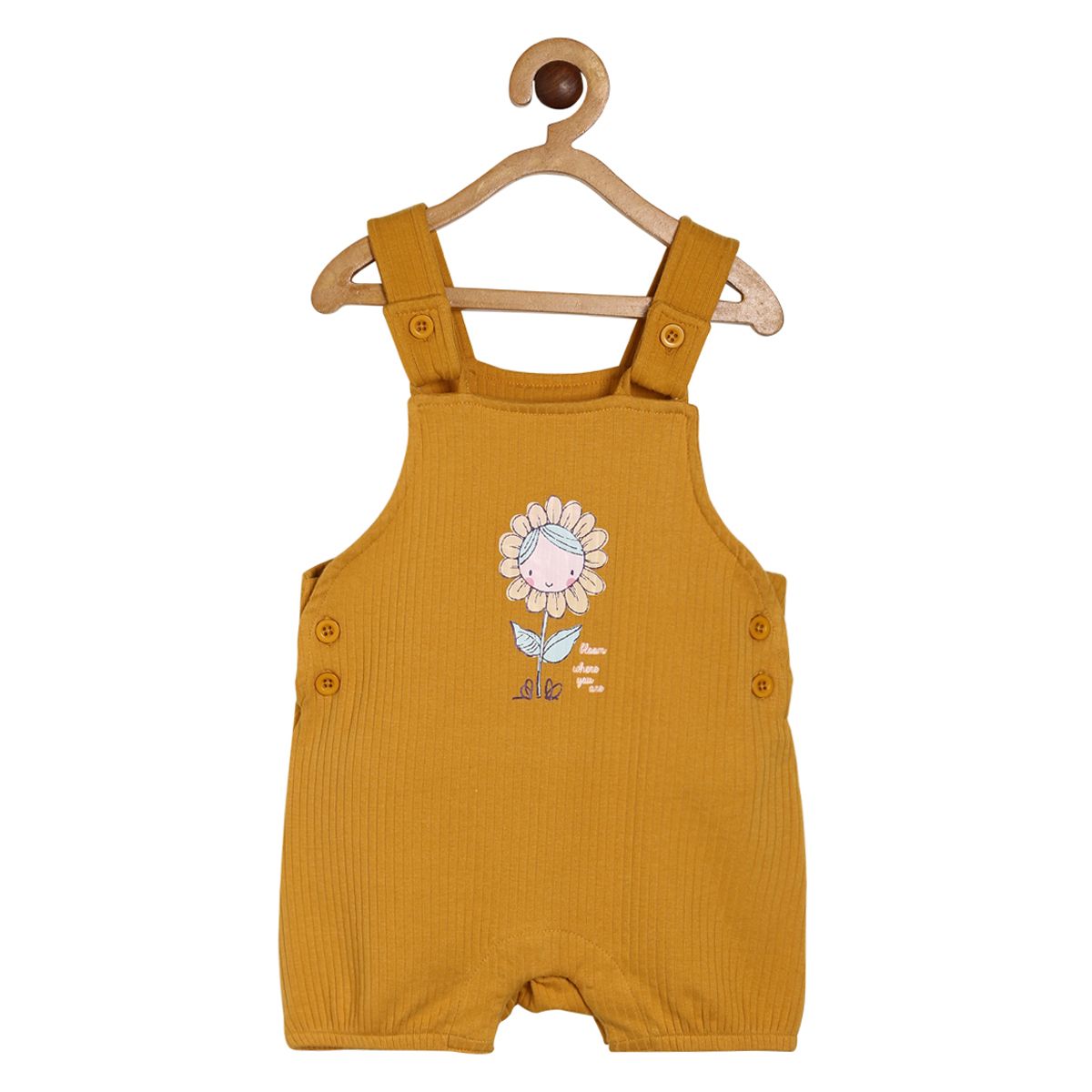 Girls Multicolor Pack Of 2 Dungaree Set