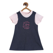 Girls Multicolor Pack Of 2 Pinny Set