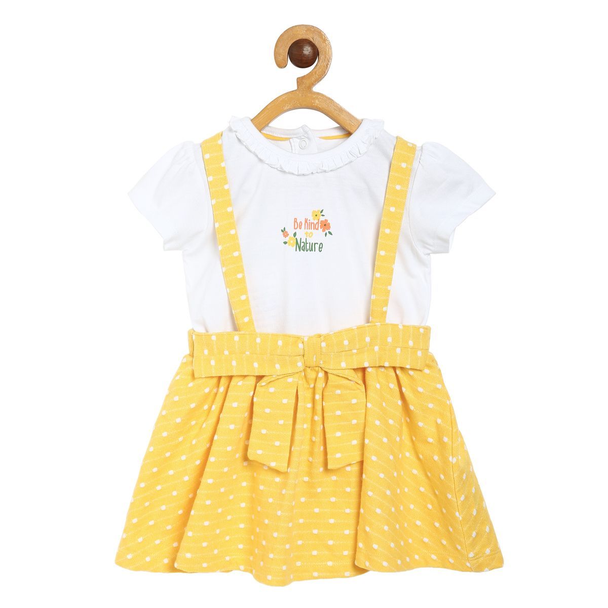 Girls Multicolor Pack Of 2 Pinny Set