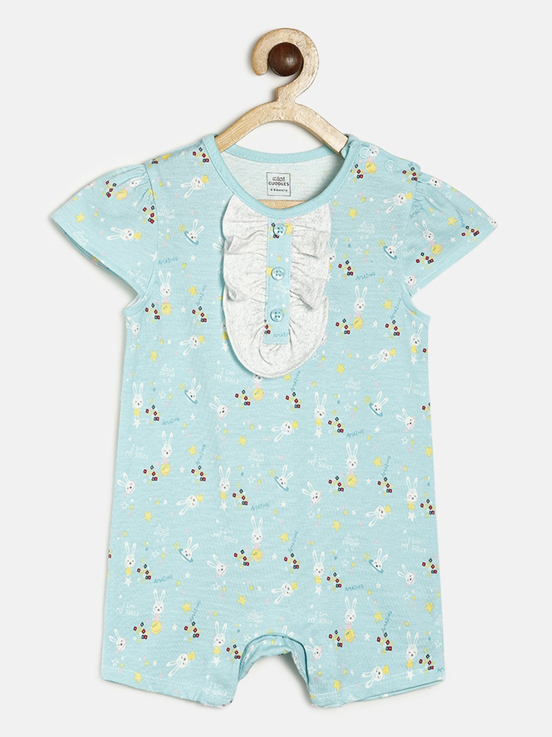 Girls Blue Rompers