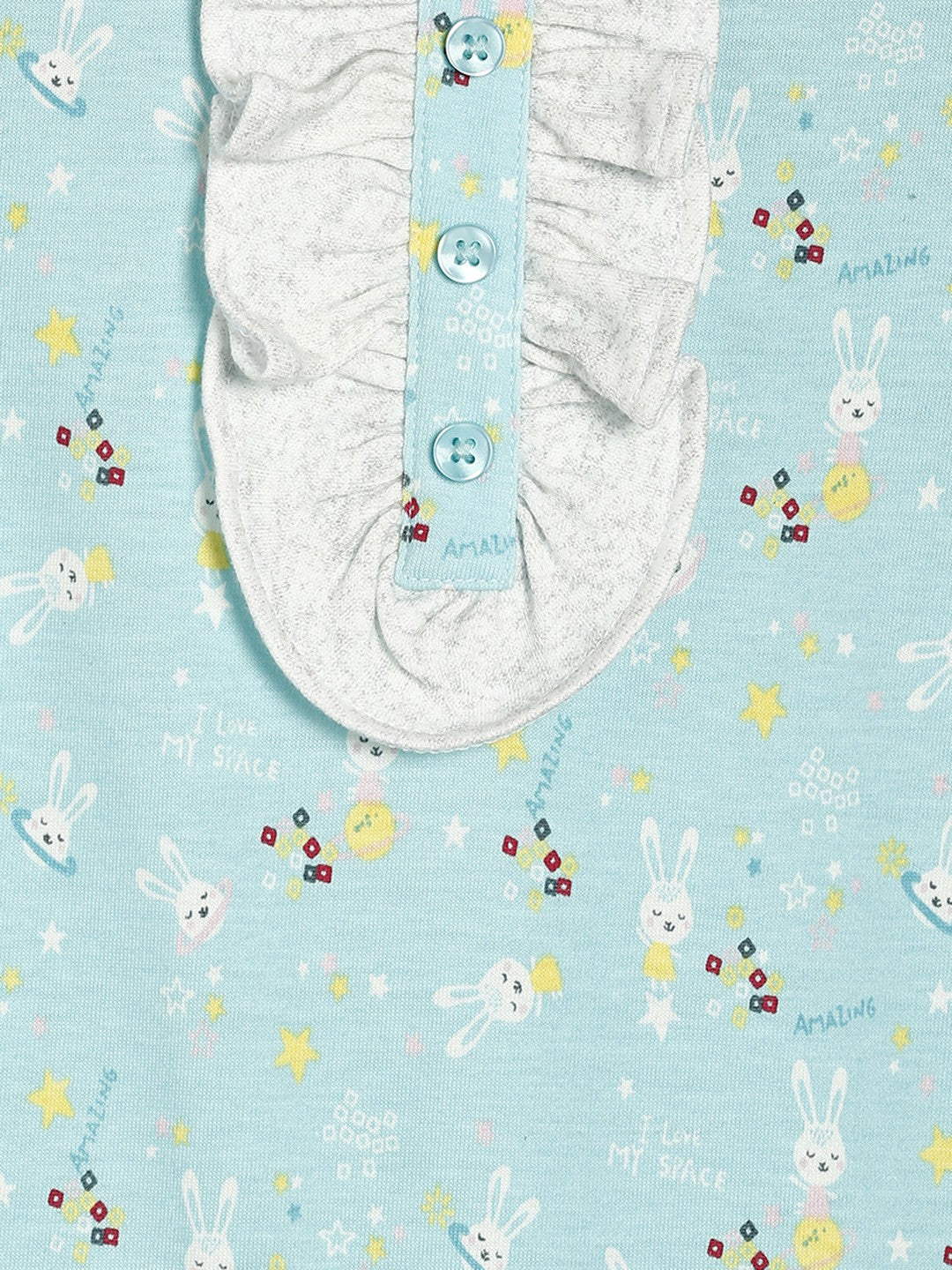 Girls Blue Rompers