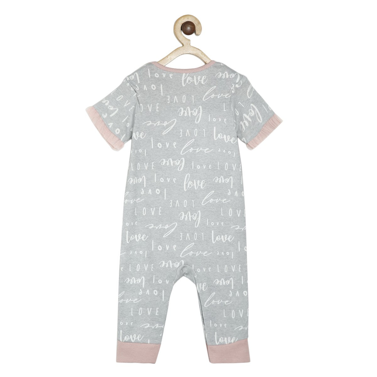 Girls Grey Rompers