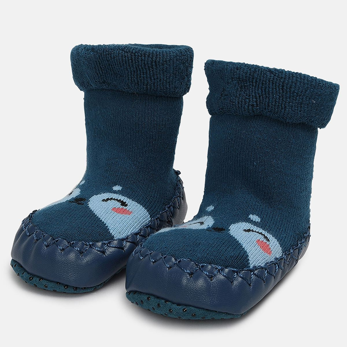 Boys Navy Moccains