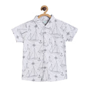 Boys White Pack Of 1 Shirt